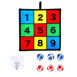 FALOFALO 6 Piece Struck Out Ball with Wall Hook for Baseball, Pitching, Practice, Games, and Events