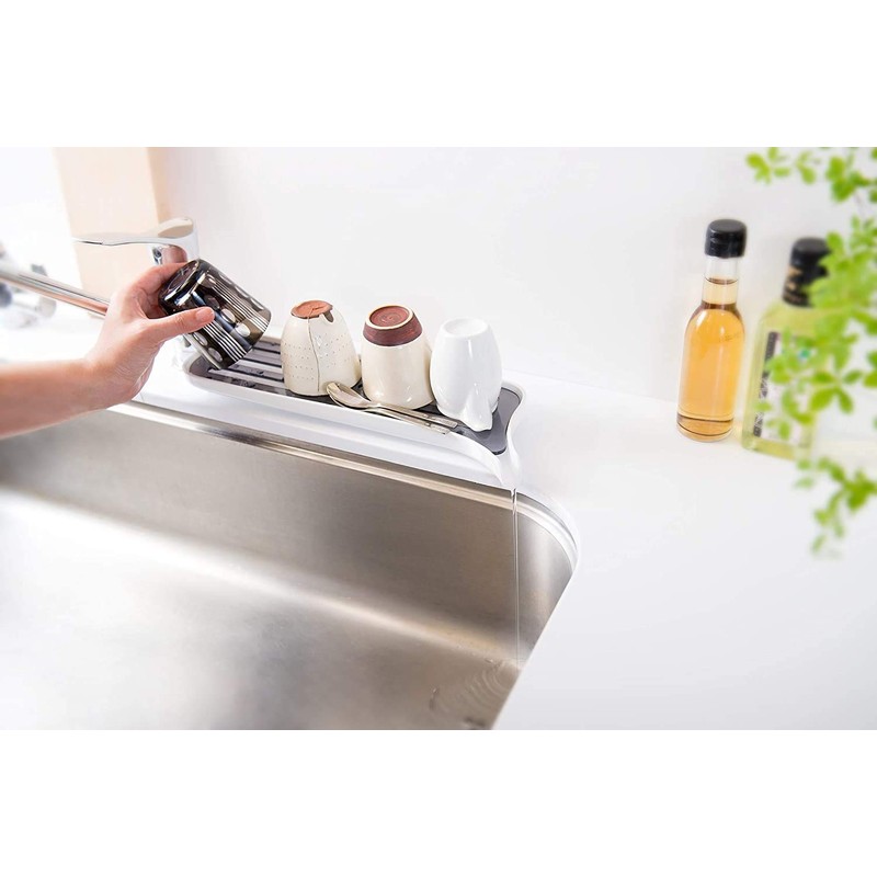 Ohe Dish Drainer, White, Approx. Length 14.4 x Width 4.9