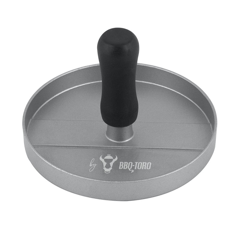 BBQ-Toro Aluminium burger press, diameter 11.8 cm, grey, meat shaper,