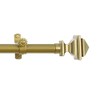 Achim Home Furnishings Buono II Bach Curtain Rod with Finials,