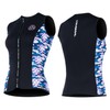 Wetsuit Top for Women Wetsuit Vest 3 mm Front Zip