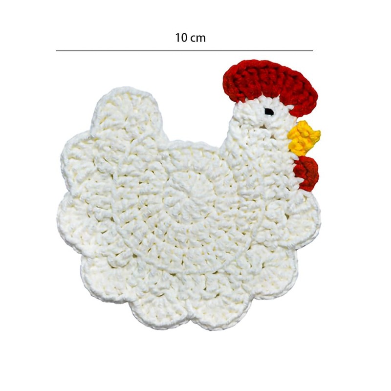 WAIT FLY Handmade Crochet Coasters Cute Drink Coaster Set for