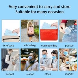 mystcare mystcare Disposable Face Mask 50 Pack Individually Packaged Wrapped Protection for Adults 3-Layer Filter Safety Face Masks