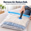 Vacuum Storage Bags for Clothing & Bedding – Transparent Compression