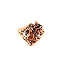 Solid Copper Fairy Ring CRI522-3/16 of an inch wide - Available in sizes 5 thru 9 (Size 7)