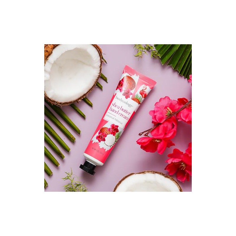 Bodycology shea butter hand cream Crema para Manos Coconut Hibiscus