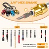 Geinxurn 25Pcs Bit Holder Key Chain, 1/4" Hex Shank One