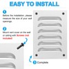 PATIKIL 8x8 Inch Aluminum Vent Cover, Screen Air Grille Ventilation