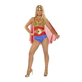 Nom de Plume, Inc Sexy Seductress Wonder Woman Costume Set Small