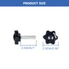 Heavy Duty 1/4"-20 Thumb Screws Set 12 Pcs Threaded Knurled