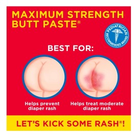 Boudreaux's Butt Paste Maximum Strength Diaper Rash 113 Gr