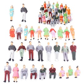 Mini figures people museum, 30 pieces miniature people, mini figures people, and standing figures passers-by, painted, sitting and standing