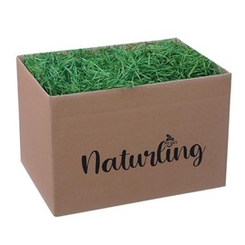 naturling Easter Grass 500 g Green Wood Wool for Easter Nest, Gift Baskets or Easter Decoration