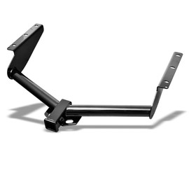 Class 3 III Black 2" Receiver Tube Rear Bumper Trailer Tow Hitch Towing Mount Compatible with 08-12 Jeep Liberty