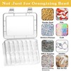 Mathtoxyz Small Bead Organizers, 45 Pieces Plastic Storage Cases Mini