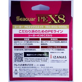 Kureha Line Seaguar PE X8, 328.1 yd (300 m), No. 0.6