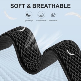 KUBFDL Nylon Watch Strap 20 mm Elastic Bracelet with Magnetic Clasp for Men and Women Quick Release Replacement Strap Adjustable Breathable Woven Sports Watch Straps