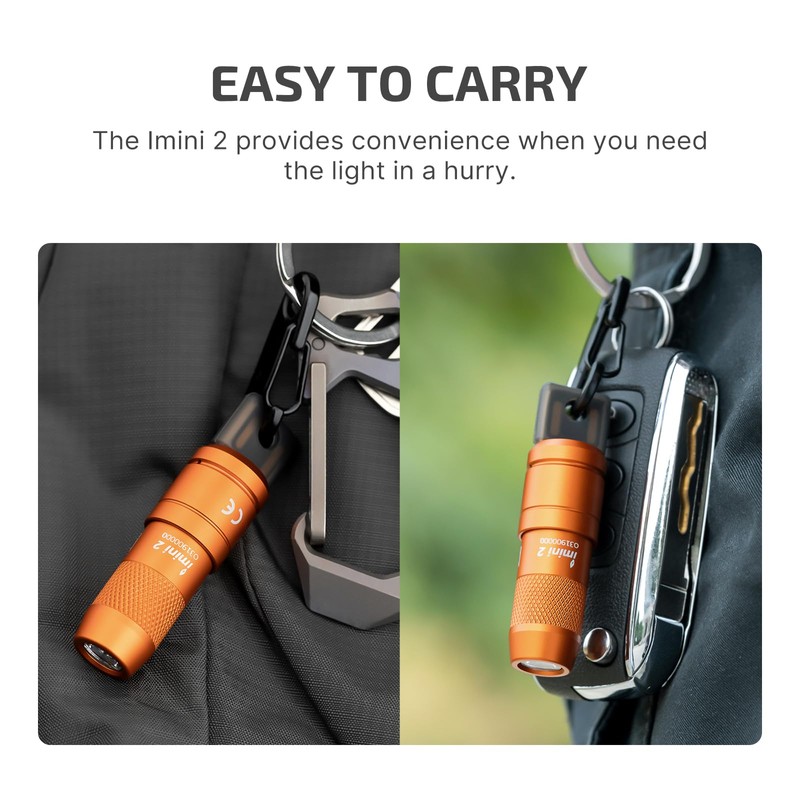 OLIGHT IMINI 2 EDC Rechargeable Keychain Flashlight, 50 Lumens Compact