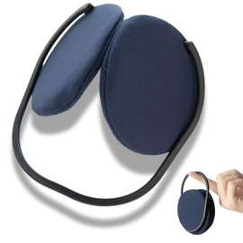 Zeltauto Compact Ear Warmer-Lightweight Ear Muffer for Men & Women Foldable Design Winter Warm Earmuffs for Outdoor (Navy)