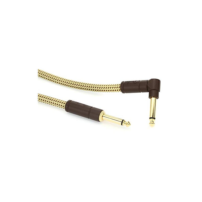 Fender Deluxe Series Cable 7.5 m Tweed Angled