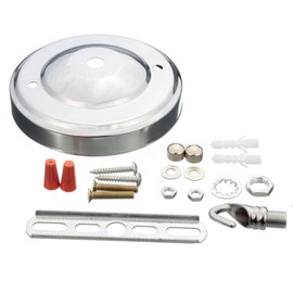 LEDSone Modern Ceiling Rose Hook Plate Chrome Metal 10.8 cmX6cm Ceiling Chandelier Hook Plate Holder Easy Fit for Chandelier Lamp Light Heavy Duty for Chain and Fixing Lights