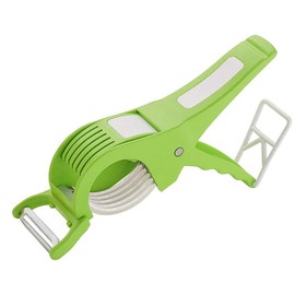 2 in 1 Multi cutter Vegetable/Fruit Cutter and Peeler Vegetable Slicer Bhindi Cutter/Chopper (Pack of 1) Random Color Handy and Easy to use