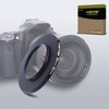 34 mm lens to 52 mm camera lens adapter, 34