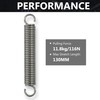 GUNGY Tension Springs with Hooks Stainless Steel Tension Spring 100