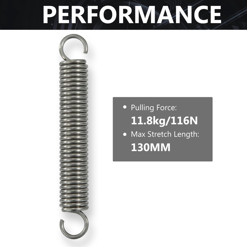 GUNGY Tension Springs with Hooks Stainless Steel Tension Spring 100