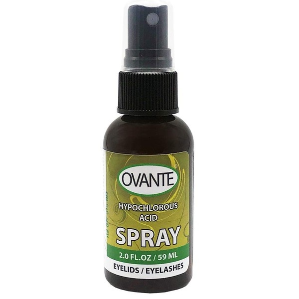 Hypochlorous Acid Eyelid Cleaner Spray for Itchy Irritated Eyelids Eyelashes, Rapid Relief - 59 ML