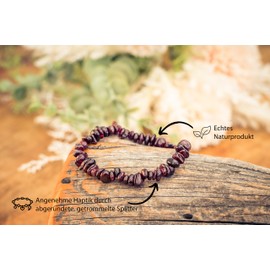 Lebensquelle Plus Garnet Chip Bracelet | Real Garnet | High Quality Gemstone Bracelet, Garnet