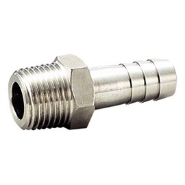Flowbal Hose Nipple Stainless Steel Threaded Fitting VHN-0211 1/4x10.5