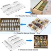 Antimbee Spice Drawer Organizer, 4 Tier- 8 Pack Kitchen Spice
