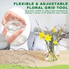Eyech 3PCS Flower Arrangement Holder, 4", 5", 6" Metal Flower