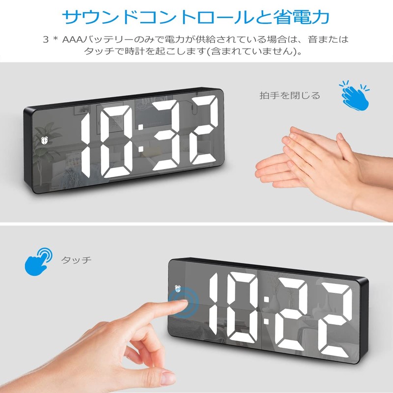 Digital LED Clock, Alarm Clock, Table Clock, Temperature Display, Calendar