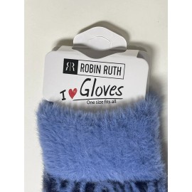 Robin Ruth New With Tags Robin Ruth South Dakota Winter Gloves Light Blue / Black Warm G4