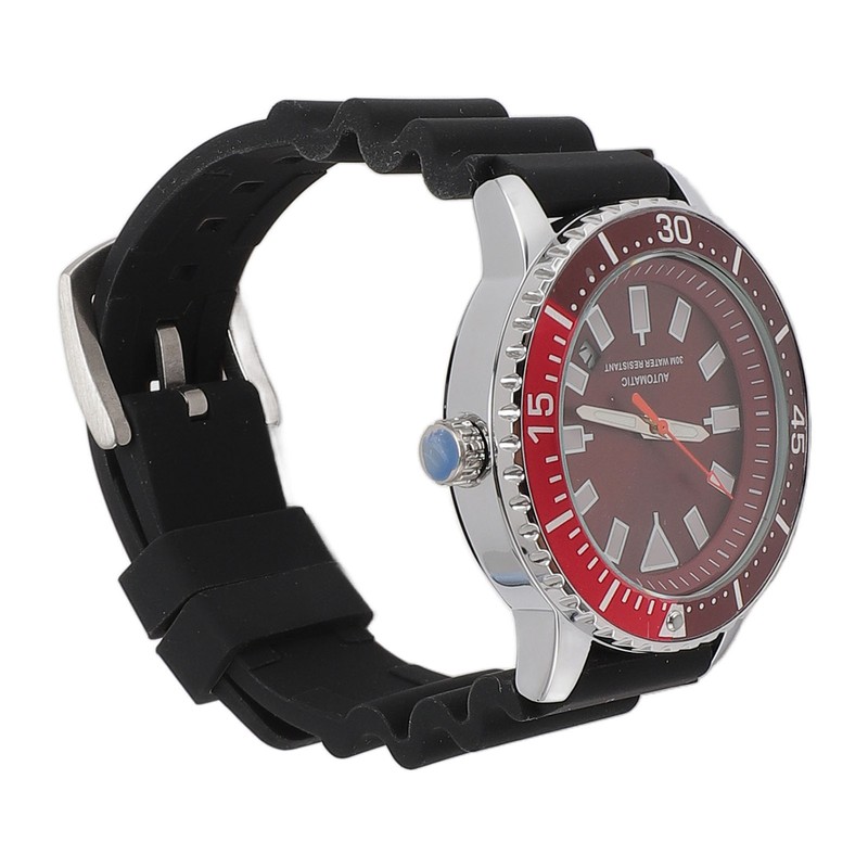 Men Chronograph Watch Rotatable Bezel Self Winding Automatic Movement Waterproof