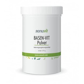 Sanuvit® - Base Vit Powder 370 g | Base Powder | Acid-base Household | High Bioavailability and Compatibility | Vegan | Made in Austria