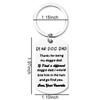 Father's Day Gifts from Dog Child Dear Dog Dad Keychain