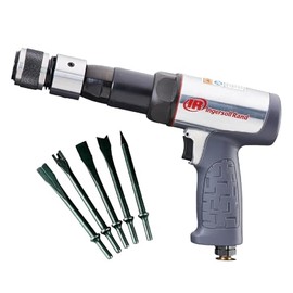 Ingersoll Rand Martillo Neumático de Cañón Largo con Vibración Reducida 119MAXK, Juego de Cinceles de 5 piezas, 2530 BPM, carrera de 3-1/2", vástago redondo