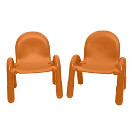 Children’s Factory Baseline 7" Child Chair, Natural Wood, 2 Pack, Stackable Ergonomic Seating Solution for Classrooms and Homeschools