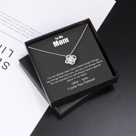 To my Mom Necklace for Mother's Day, Daughter to Mother Gift, Mama Birthday or Christmas Present