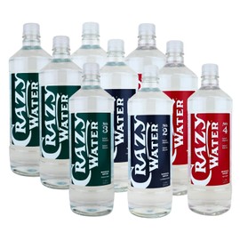 Crazy Water Famous Mineral Water Natural Minerals From Various Depths (Pack of 9, Variety Pack)