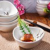 Japanese Dipping Sauce Bowls Set of 5, White Ceramic Sushi