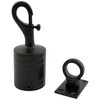 36mm Powder Coated Black Trigger Hook And Eye Plate Decking