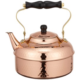 Sinkoukinzoku S-810H Kettle, Bare Copper, 0.6 gal (2.0 L) Hammered Kettle