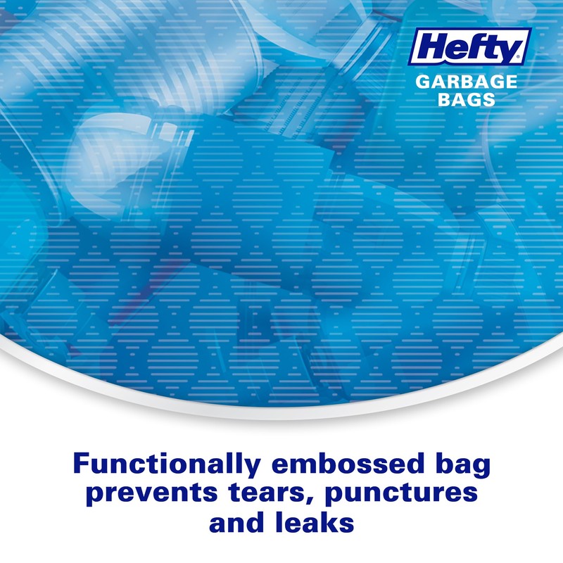 Hefty™ Ultra Strong Large 90 Litres Blue Recycling, 16 Bags