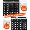 42 Thread Checker Standard and Metric Kinok Bolt Size and