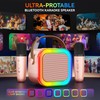 Peski Karaoke Machine for Kids Adults, Portable Bluetooth Mini Karaoke