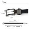 bell la bell Thin Belt [Made in Japan] Black Cowhide